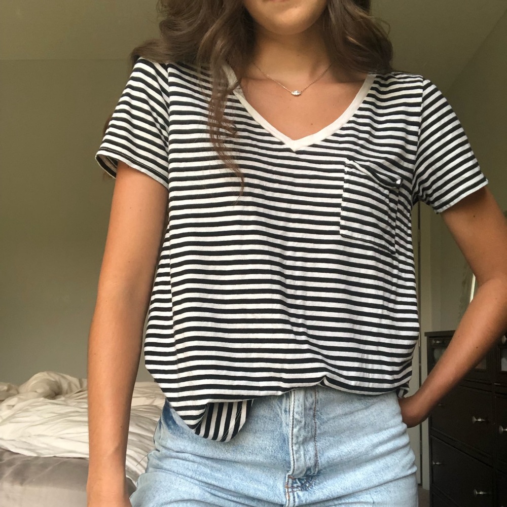 Stripped Abercrombie and Fitch Tee